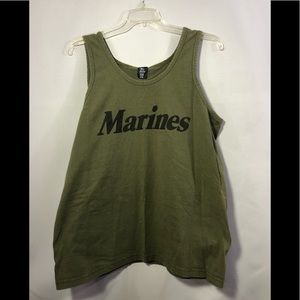 TEE SWING MARINES spell out tank top XL